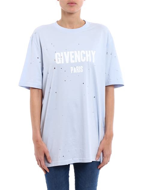 givenchy t shirt baby blue|Givenchy t shirt euro.